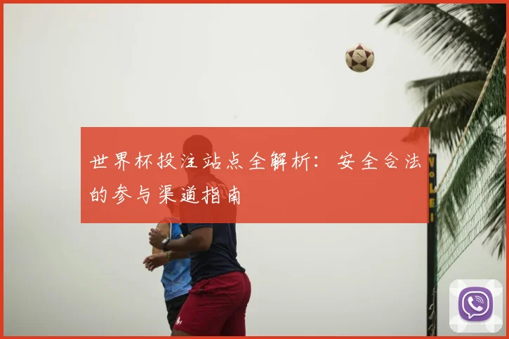世界杯投注站点全解析：安全合法的参与渠道指南